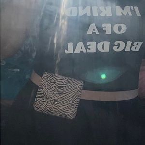 🩷 Zebra Striped Belt Bag